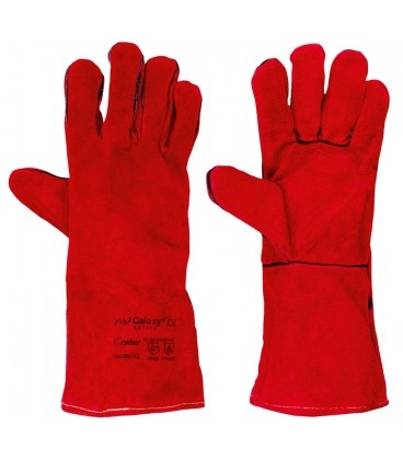 ΓΑΝΤΙΑ ΔΕΡΜΑΤΙΝΑ ΡΑΜΜΕΝΑ ΜΕ ΚΛΩΣΤΗ Kevlar® ΜΕ ΑΝΤΙΘΕΡΜΙΚΗ ΕΠΕΝΔΥΣΗ Galaxy Crater - 6 ΖΕΥΓΑΡΙΑ