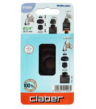 PAKOP ΒΡΥΣΗΣ CLABER 91006 ΘΗΛΥΚΟ 3/4" ΑΝΤΑΛΛΑΚΤΙΚΟ ΓΙΑ ΠΡΟΓΡΑΜΜΑΤΙΣΤΗ ΜΠΑΤΑΡΙΑΣ CLABER