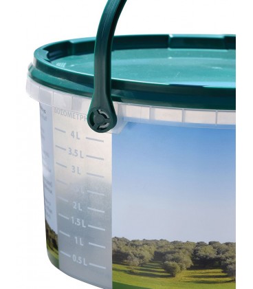 ΚΑΔΟΣ ΤΡΟΦΙΜΩΝ ΓΙΑ ΕΛΙΕΣ 10,5lt - 6Kg ΜΕ ΧΕΡΟΥΛΙ